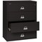 Fireking 38-15/16" W 4 Drawer Fire-Resistant Lateral File Cabinet, Black, Letter/Legal 4-4422-CBL - alternate 2