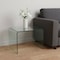 Homeroots 19" Clear Glass Sled End Table 635689 - alternate 3