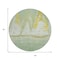 Homeroots 8' Green And Gold Round Nautical Washable Indoor Outdoor Area Rug 631037 - alternate 5