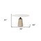 Homeroots 48" White And Natural Rounded Marble Pedestal Base Dining Table 397607 - alternate 2