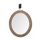 Homeroots 44" Brown Round Wood Framed Rope Hanging Accent Mirror 376439 - alternate 5