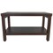 Homeroots Rectangular Teak Shower Stool Or Bench With Shelf In Brown Finish 376668 - alternate 1
