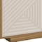 Homeroots 63in Oak And White Ribbed Texture Wood Enclosed and Open Storage TV Stand 724162 - alternate 4