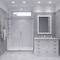 Anzzi 60 in. by 76 in. Frameless Sliding Shower Door in Gunmetal w/ Clear Tempered Glass & Tsunami Guard SD-AZ13-02GB - alternate 6