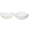 Homeroots White Six Piece Triangle Bone China Service For Six Bowl Set 483494 - alternate 1