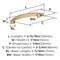 Amerock Arc 3-3/4 inch (96mm) Center-to-Center Champagne Bronze Cabinet Pull, 10PK 10VMP37356CZ - alternate 3