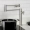 Kingston Brass Deck Mount Pot Filler Faucet with Knurled Handle, Brushed Nickel KS4708RKX - alternate 3