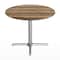 Flash Furniture Commercial All-Weather 36" Round Natural HPL Tabletop-Silver X Base ST-RD36-NAT-T3030S-GG - alternate 6