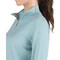 Berne Womens Large Heathered Eggshell Blue Midweight UPF Quarter-Zip Shirt WSH14HESBR440 - alternate 1