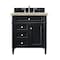 James Martin Vanities Brittany 30" Single Vanity, Black Onyx, w/ 3 CM Tajnar Eclos Top 650-V30-BKO-3TJR - alternate 1