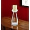 Homeroots 11" Clear Glass Centerpiece Pillar Candle Holder With Candle 483921 - alternate 2