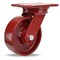 Hamilton Heavy Service Swivel Caster, 6" x 2" Metal Wheel, 1/2" Sealed Precision Ball Bearings, Foot Brake S-HS-6MB-FB - alternate 1