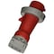 Hubbell Wiring Heavy Duty 30A 3-Phase 480V AC Male Plug, 3-Pole 4-Wire Grounding, Watertight HBL430P7W - alternate 1
