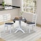 Whitewood Industries Extension Dining Tables, 45 in L, 38 in H, Parawood, 3 Piece Set K05-42DPT-27-C617-2 - alternate 4