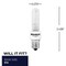 Bulbrite 40W Dimmable T3 Krypton/Xenon Light Bulbs, Frost Glass, Candelabra E12 Base, 560lu , 4PK 862793 - alternate 2