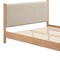 Homeroots Beige Wood And Upholstery Queen Bed Frame 583189 - alternate 4