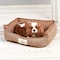 Simple Deluxe FluffyDream Dog Bed, Super Soft Calming Pet Bed with Pillow Edge, Suitable for Dogs Up to 30 lbs, 2 PTDBEDCUD2420TAN - alternate 4