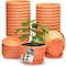 Lifemaster 10-Inch Whiskey Barrel Planters, Durable Plastic Pots with Drainage and Saucer, 25PK LMPBP25PRD - alternate 1