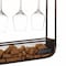 Vintiquewise Vintage-Inspired Decorative Metal Wall-Mounted Wine Rack with Cork and Wine Glass Holder,  QI004685 - alternate 3