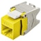 Hubbell HJ6A Series Cat 6A Shielded Jack, Yellow HJU6AY - alternate 2