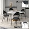 Leisuremod Venice Collection Modern Dining Chair In Black VC49BL - alternate 5