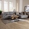 Baxton Studio Leni Modern Grey Twill Fabric Right Facing Sectional Sofa 248-13786-ZORO - alternate 2