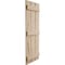 Ekena Millwork Rustic Three Board Spaced Board-n-Batten Hand Hewn Faux Wood Shutters, 17 1/2W x 72H, PR SHUBSS17X72HHPR - alternate 7