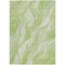 Homeroots 3' X 5' Green And Ivory Abstract Washable Indoor Outdoor Area Rug 582974 - alternate 3