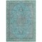 Homeroots 9' X 12' Aqua And Teal Blue Medallion Washable Indoor Outdoor Area Rug 616260 - alternate 5