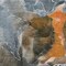 Homeroots 3' X 5' Orange Abstract Washable Non Skid Indoor Outdoor Area Rug 559463 - alternate 3