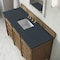 James Martin Vanities Brittany 60" Single Vanity, Pecan w/ 3 CM Charcoal Soapstone Silestone Top 655-V60S-PCN-3CSP - alternate 4