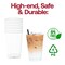 Smarty Had A Party 12 oz. Crystal Clear Plastic Disposable Party Cups (600 Cups), 600PK 512BLK-CASE - alternate 5