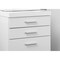 Homeroots 25" White Particle Board Filing Cabinet With Drawers 333351 - alternate 6