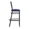 Flash Furniture HERCULES Black Ladder Back Metal Restaurant Barstool - Blue Vinyl Seat XU-DG697BLAD-BAR-BLV-GG - alternate 5