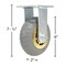 Vestil Flat-Free Rigid Caster 6 In. Diameter x 2 In. Width 617 Lb. Capacity Dark Gray/Gold CST-VE-6X2FF-R - alternate 3