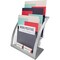 Deflecto Magazine Holder, 3 Tier, Silver DEF693745 - alternate 2