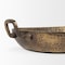 Homeroots Set of Two Gold Oval Metal Handmade Serving Tray With Handles 609097 - alternate 2