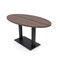 Skutchi Designs Oval Conference Table With Power Unit, 36 in W, 60 in L, Brown HAR-OVL-36X60-DOU.BK-H3041-NA - alternate 1