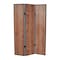 Homeroots 71" Brown Wood Folding Three Panel Screen Room Divider 274689 - alternate 2