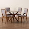 Baxton Studio Mana Modern Grey and Walnut Brown Wood 5-Piece Dining Set 254-12145-10891-ZORO - alternate 7