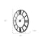 Homeroots 30" Black Iron Analog Round Wall Clock 609406 - alternate 4