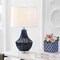 Jonathan Y Tate 24.5" Ceramic LED Table Lamp, Navy JYL8018A - alternate 4