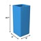 Leisuremod Marquee Modern Square Fiberstone & MgO Clay Planter, Weather-Resistant, No Assembly MP20BU - alternate 2