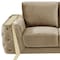 Homeroots 71in Beige and Gold Velvet Loveseat 720471 - alternate 5