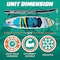 Outdoorcruiser Outdoor Crusier Inflatable Stand Up Paddle Board, Ultra Portable and Lightweight, Wide Stable OCPD03 - alternate 3