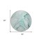 Homeroots 8' Round Teal Round Abstract Washable Non Skid Indoor Outdoor Area Rug 559420 - alternate 3
