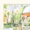 Homeroots Set Of Two Peaceful Gardens Silver Framed Print Wall Art, 2PK 525521 - alternate 2