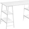 Homeroots 47" White Wood and Metal Sled Computer Desk 489845 - alternate 2