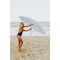 Picnic Time Family Of Brands 5.5 Ft. Portable Beach Umbrella, Wave Break Gray Pattern 822-00-332-000-0 - alternate 4