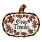 Homeroots Give Thanks Unframed Wood Pumpkin Wall Decor 416071 - alternate 1